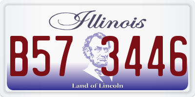 IL license plate B573446