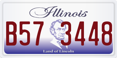 IL license plate B573448