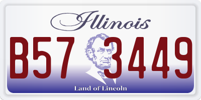IL license plate B573449