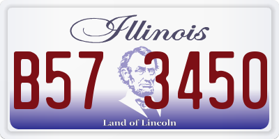 IL license plate B573450