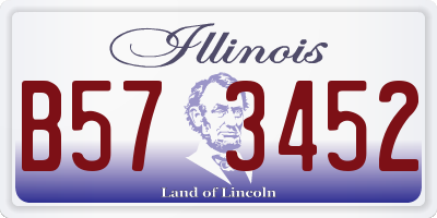 IL license plate B573452