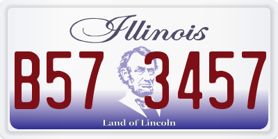 IL license plate B573457
