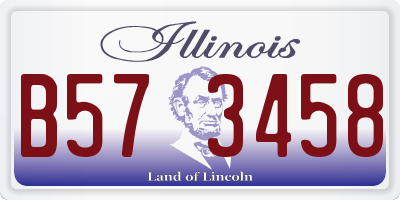 IL license plate B573458