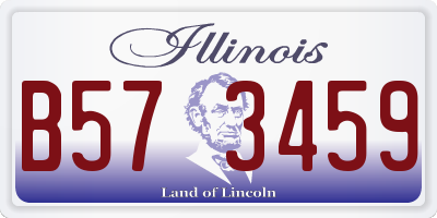 IL license plate B573459