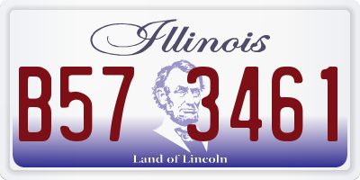 IL license plate B573461