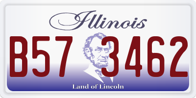 IL license plate B573462