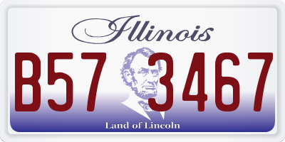 IL license plate B573467