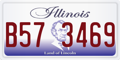 IL license plate B573469