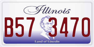 IL license plate B573470