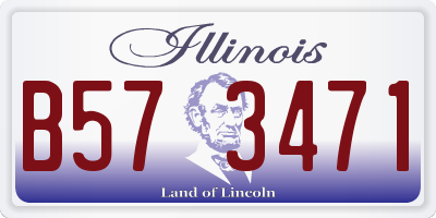 IL license plate B573471