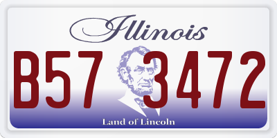 IL license plate B573472