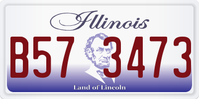 IL license plate B573473