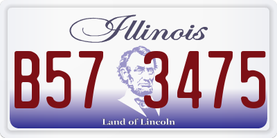 IL license plate B573475