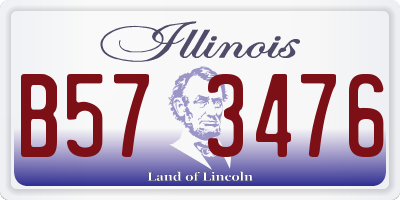 IL license plate B573476