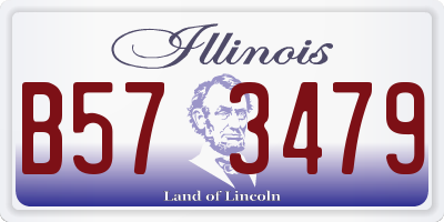 IL license plate B573479
