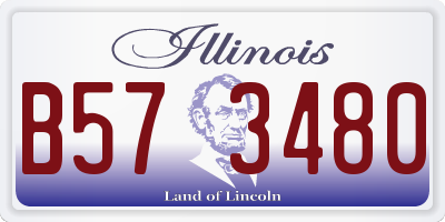 IL license plate B573480
