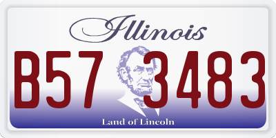 IL license plate B573483