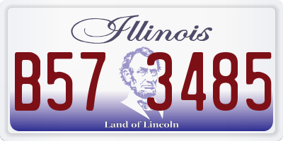 IL license plate B573485