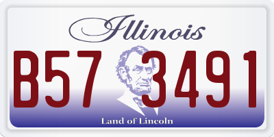 IL license plate B573491