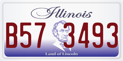 IL license plate B573493