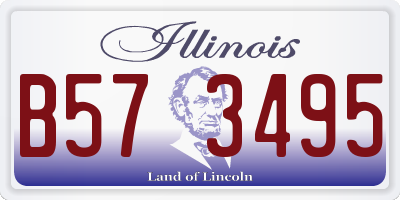 IL license plate B573495