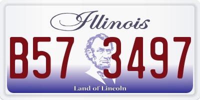 IL license plate B573497
