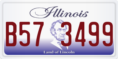 IL license plate B573499