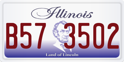 IL license plate B573502
