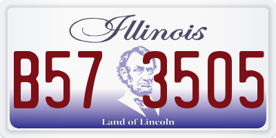 IL license plate B573505