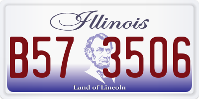 IL license plate B573506