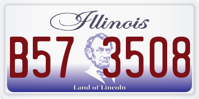 IL license plate B573508