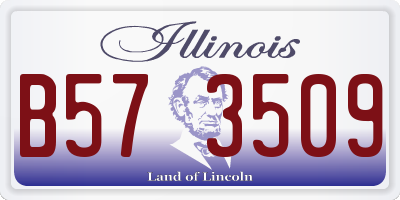 IL license plate B573509
