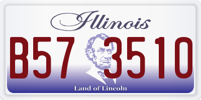 IL license plate B573510