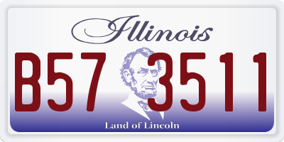 IL license plate B573511