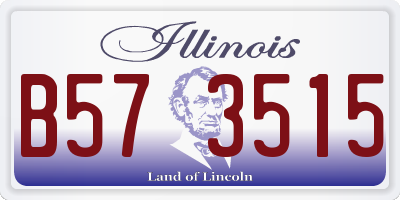 IL license plate B573515