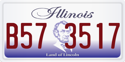 IL license plate B573517