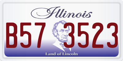 IL license plate B573523