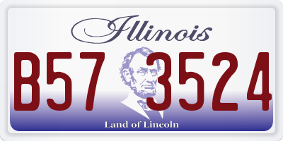 IL license plate B573524