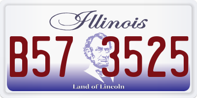IL license plate B573525