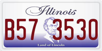 IL license plate B573530