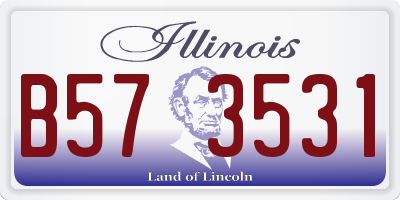 IL license plate B573531
