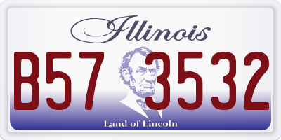 IL license plate B573532