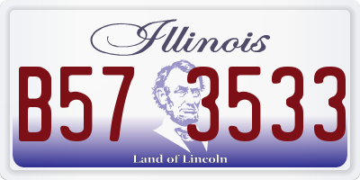 IL license plate B573533