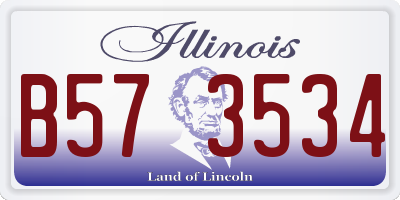 IL license plate B573534