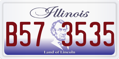 IL license plate B573535
