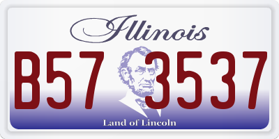 IL license plate B573537