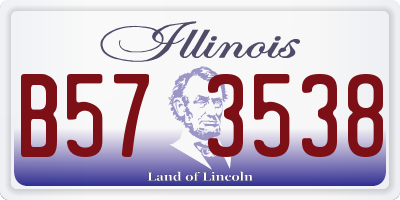 IL license plate B573538