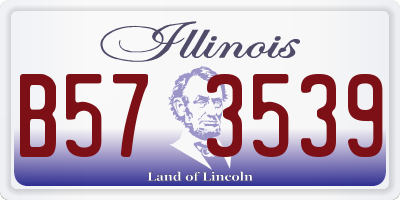 IL license plate B573539