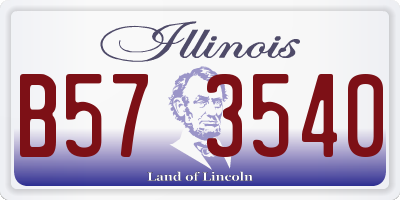 IL license plate B573540