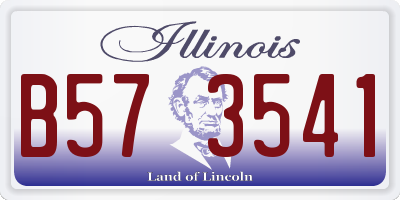 IL license plate B573541